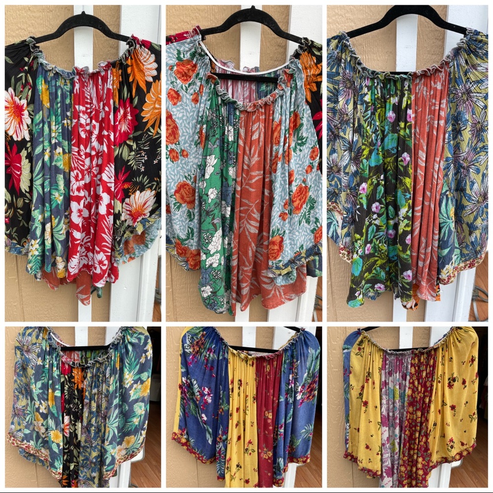 Sacred Threads Multi Color & Floral Pattern Top